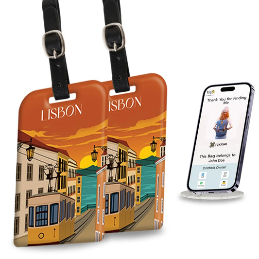 Smart Bag Security Tag - Lisbon [Pack 2]-0