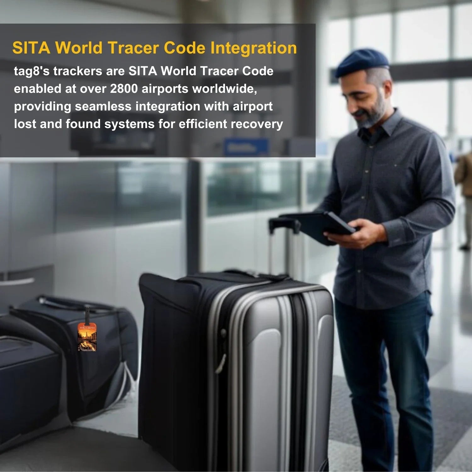 Smart Bag Security Tag - Lisbon [Pack 2]-4